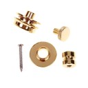 Miwayer Sicherheitsverschluss für Gitarrengurt 1 Stück Metallknopf Robustes Design Fester Halt Anti-Lockerungsgurt Neutrale Farbe 7