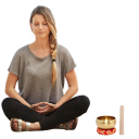 Miwayer Singing Bowl Nepal Handcrafted Tibetan Sound Bowl Buddha Copper Musical Yoga Relaxation Meditation Traditional Harmonising Sound Therapy 6