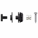 Miwayer veiligheidsslot voor gitaarband 1 st. Metalen knop Robuust ontwerp Stevige grip Band die loslaat Neutrale kleur 2