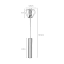 Mixer rotativ manual din oțel inoxidabil, 30,5 cm, semiautomat, pentru bucătărie, pentru baterea albușurilor, cremelor și aluatului 2