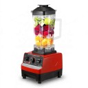 Mixeur de comptoir 2 en 1 2000 W avec grand récipient et moulin à ingrédients secs Régulation de la vitesse Rouge Pour smoothies et boissons glacées 4