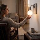 Mjölkig LED-lampa G80 E27 Rund form med spritt ljus 3 W 220 V och 110 V 11,5 x 8 cm Naturlig vit 4000 K För lampor och belysning 6