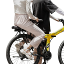 Mjuk sits på cykelns bakre lastare 32 × 15,5 × 3,5 cm skumfyllning avtagbar tvättbar med fäste med hjälp av spännband för barn 8