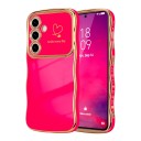 Mjuk skal till Samsung Galaxy S25 Edge med vågiga kanter och kameraskydd av PC och TPU Flexibelt mobilskal S25 Edge För varje dag 16