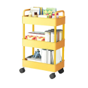 Mobil opbevaringsreol med hjul, 3 niveauer 37 x 25 x 71,5 cm 3