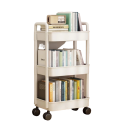Mobil tre-lags organizer Hylde på hjul med 3 kurve Mobil opbevaringsvogn 72 x 37 x 26 cm 2