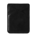 Mobile Card Pocket with Diagonally Cut Front and Stitched Edges Made of Artificial Leather Size 6.5 x 8.5 cm Practical Travel Accessory 1