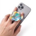 Mobile Phone Holder 4 x 5 x 6 cm in the Shape of a 3D Cloud with Magnetic Attachment Rainbow Transparent with Glitter Finger Grip 2