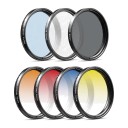 Mobiltelefon szűrőkészlet 52 mm 7v1 APEXEL CPL ND32 csillag és 4 átmeneti szűrő klipszel és tokban Alumínium keret Tájhoz és naplementékhez 3