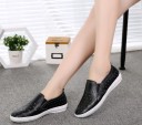 Mocasines de piel para mujer con estrellas J1725 8