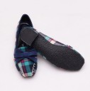 Mocasines elegantes de cuadros para mujer J1911 3