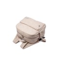 Mochila de bebé estilosa para fraldas 35x29x15 cm material PU Mochila de mudança multifuncional à prova de água para mães Organizador prático 8