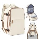 Mochila de cabina impermeable 45 x 36 x 20 cm Equipaje de mano para avión Doble cremallera 2 bolsillos laterales Bolsillo impermeable Mochila 2