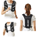 Mochila de corrida 5L ultraleve unissexo com colete de hidratação para maratonas, corrida, caminhadas e ciclismo com elementos reflexivos e bolsos para garrafa 4