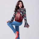 Mochila de couro feminina 608 4