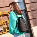 Mochila de couro feminina E903 4