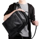 Mochila de couro para homem E1113 2