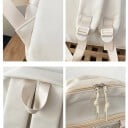 Mochila de moda para mujer 44 x 13 x 30 cm Mochila escolar y de excursión con bolsillos transparentes con cremallera Correas de hombro 3