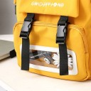 Mochila de mujer con bolsillo transparente 5