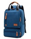 Mochila de tecido oxford Compartimento principal com fecho duplo e várias bolsas frontais com fecho Alça superior com pega castanha 4