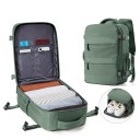 Mochila de viagem 40 x 20 x 25 cm Bagagem de mão para avião Mochila prática com bolso para sapatos Compartimentos internos Mochila leve 5