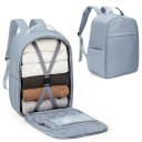 Mochila de viagem em nylon 40 x 20 x 25 cm Bagagem de mão para avião Bolsa impermeável Bolsos laterais para garrafa Mochila leve para passeios e desporto 4