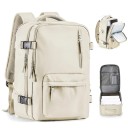 Mochila de viagem em nylon impermeável 40 x 20 x 25 cm Bolsa impermeável Bolsa lateral para garrafa Fecho duplo Bagagem de mão Para avião 5