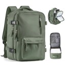 Mochila de viagem em nylon impermeável 40 x 20 x 25 cm Bolsa impermeável Bolsa lateral para garrafa Fecho duplo Bagagem de mão Para avião 3