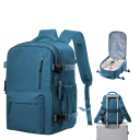 Mochila de viagem em nylon impermeável 40 x 28 x 17 cm Bolsa à prova de água Fecho duplo Bolsa lateral para garrafa Mochila leve 3