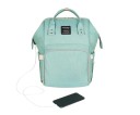 Mochila de viagem para mudar fraldas para mães com muitos bolsos e grande espaço Porto USB e cabo para telefone Poliéster 25 x 16 x 40 cm 7