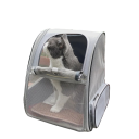 Mochila de viagem preta em tela respirável para transporte de gatos Dimensões 41 x 35 x 29 cm 3