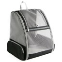 Mochila de viaje de lona transpirable para exterior de color negro para transportar gatos Dimensiones 41 x 35 x 29 cm 1