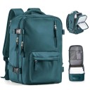 Mochila de viaje de nailon impermeable 40 x 20 x 25 cm Bolsillo impermeable Bolsillo lateral para botella Doble cremallera Equipaje de mano 2