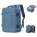 Mochila de viaje de nailon impermeable, 40 x 20 x 25 cm, bolsillo lateral impermeable para botella, cremallera doble, mochila para equipaje 3