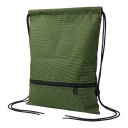 Mochila dobrável com cordão 44 x 36 cm Saco desportivo leve em oxford com bolso com fecho Unissexo Para o ginásio e passeios 7