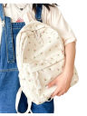 Mochila escolar 13 × 40 × 31 cm Mochila estudiantil de gran capacidad con diseño floral Mochila resistente al agua para portátil con refuerzo 3