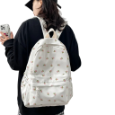 Mochila escolar 13 × 40 × 31 cm Mochila estudiantil de gran capacidad con diseño floral Mochila resistente al agua para portátil con refuerzo 2