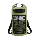 Mochila impermeable de PVC de 20 l, 58 x 37 x 24 cm, mochila seca para natación, para hombre y mujer, ideal para kayak, rafting, surf 1