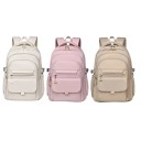 Mochila impermeable de varias capas 44 × 13 × 29 cm Mochila de gran capacidad y estilo con muchos bolsillos con cremallera Bolsillos laterales 2
