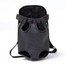 Mochila para gatos y perros pequeños de hasta 2,5 kg con malla transpirable, tamaño S, 28 x 18 cm, negra 1