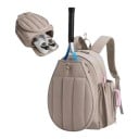 Mochila para raqueta de tenis con compartimento para zapatos y bolsillo para botella 45 x 32 x 13,5 cm Acolchada Deportiva y de viaje 1