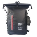 Mochila seca impermeable 30L PVC 46×30×15,5 cm Mochila de rafting para kayak, camping, cruzada sobre el hombro para nadar, trekking, canotaje 2
