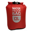 Mochila seca impermeável 12l Saco de poliéster para rafting, natação, caiaque, rio, trekking, vela e canoagem Mochila desportiva leve 1
