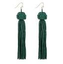 Mode örhängen - Knot med fransar J2577 8