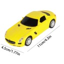 Model af bil Mercedes-Benz SLS AMG 1:43 Gul plastmodel af sports coupé Detaljeret miniature af supersport Billeg for børn Samlergave 2