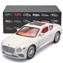 Model auta Bentley 1:24 Slitinový model luxusního sportovního vozu Detailní sběratelská miniatura Hračka pro děti Dekorativní model Luxusní 6