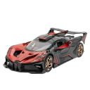 Model auta Bugatti Bolide 1:32 15,5 × 6,5 × 3,5 cm Kovový zberateľský model z zliatiny Športový hypersport dekorácia pre zberateľov 1