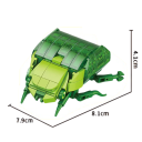 Model cărăbuș auriu 7.9 x 8.1 x 4.1 cm din 98 mini blocuri de construcție Set creativ de construcție a insectelor pentru copii de la 9 ani Micromodel 2