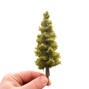 Model dennenboom 14 cm Plastic miniatuur naaldboom voor diorama model landschap boslandschap 1
