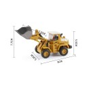 Model metalic de buldozer 1 Miniatură detaliată de construcție  Design metalic realist model de colecție 2